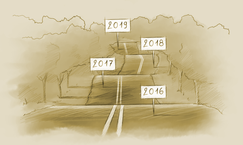 "The roadmap", courtesy of our creative director François Téchené