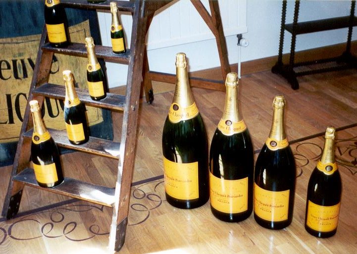 Champagne bottles