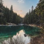 Reflection, lake and mountains