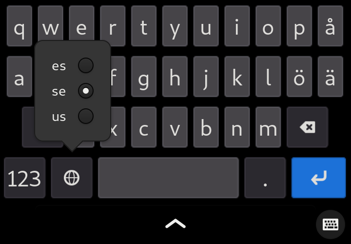 Librem 5 Onscreen Keyboard