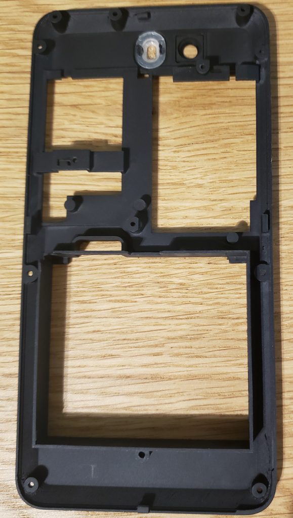 Dogwood internal plastic frame to align the battery and M.2 cards. Includes M.2 hold down clips.