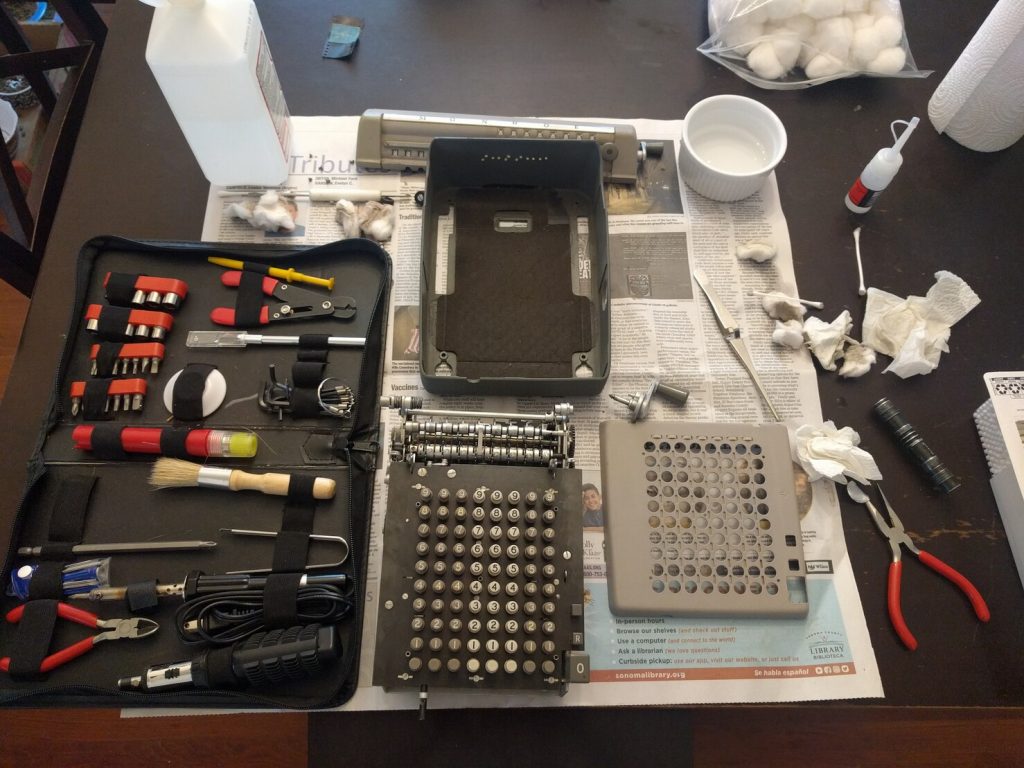 Repairing a Monroe Model LN-160x mechanical calculator
