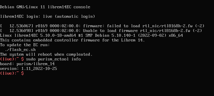 Librem 14 EC version information